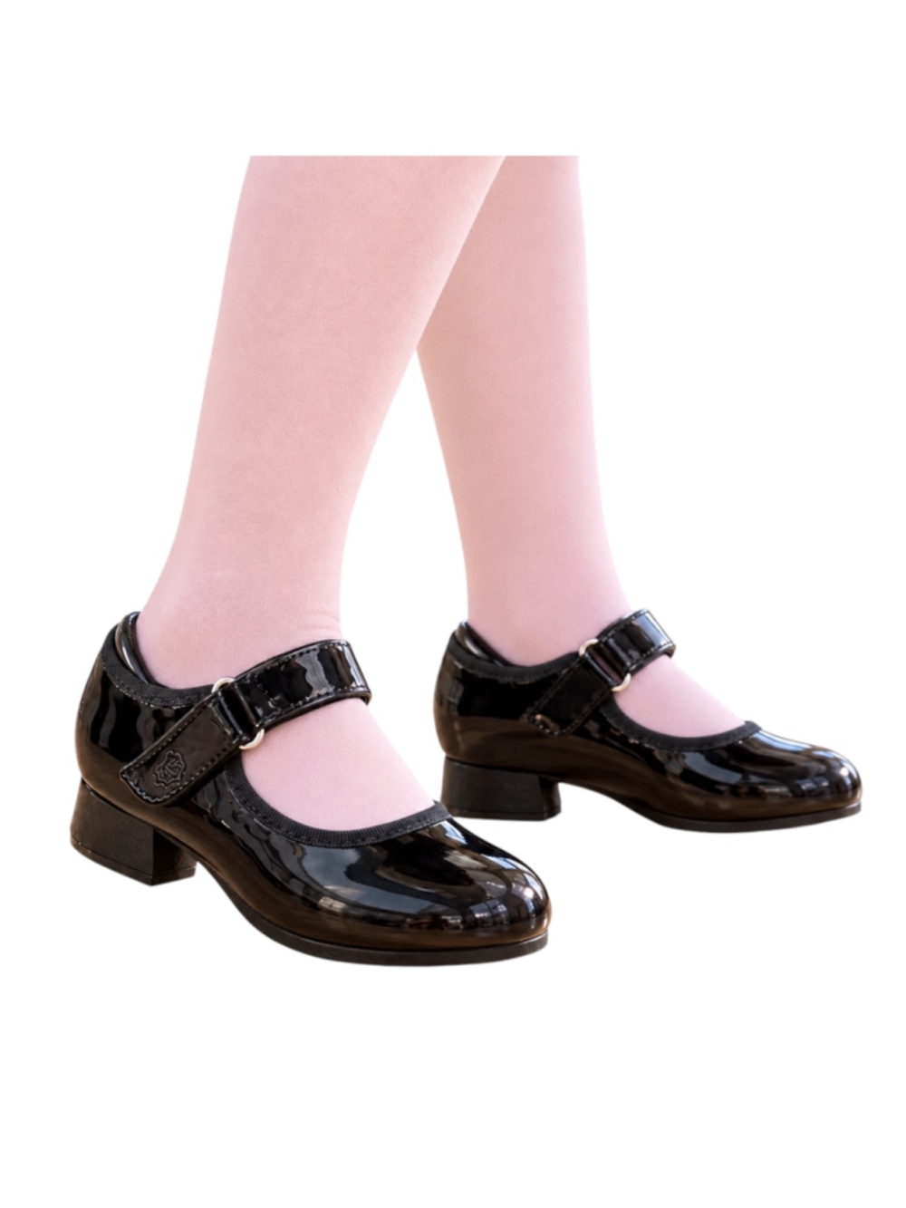 Dream Pairs Girls Black Patent Mary Jane Tap Shoes Size 10